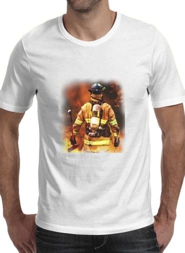 T Shirt Pompier Feu Et Flamme Homme Petits Prix