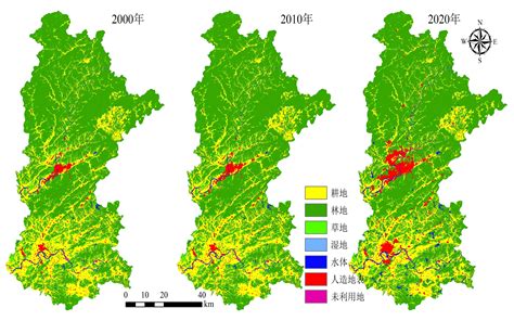 Arcgis制图系列 制作一张期刊级别土地利用覆被变化图哔哩哔哩bilibili