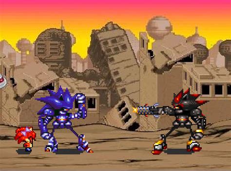 Mecha Sonic Vs Mecha Shadow Protection By Justinpritt16 On Deviantart