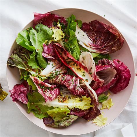 Escarole And Radicchio Salad With Honey Mustard Vinaigrette Recipe Epicurious