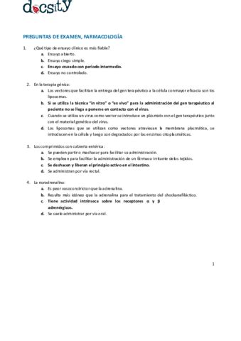 Preguntas De Examen Farma Pdf