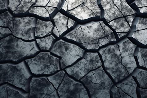 Premium Ai Image Cracked Stone Texture Background Generative Ai