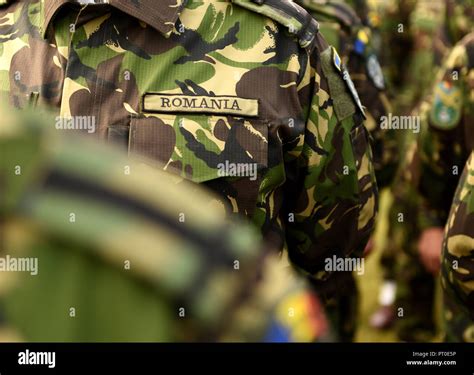 Romania military uniform. Romanian army uniform. Romanian troops Stock ...