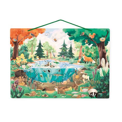 Tableau Magn Tique Enfant Jeu Ducatif Nature La Mare Janod