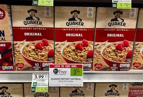 Quaker Instant Oatmeal As Low As 1 At Publix IHeartPublix