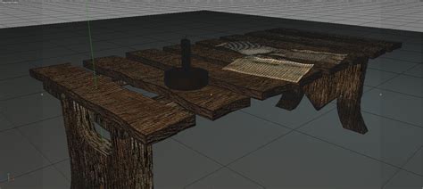 Средневековый Стол 3D Модель $3 - .c4d - Free3D