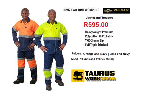 High Visibility Two Tone Conti Suit Taurus Workwear