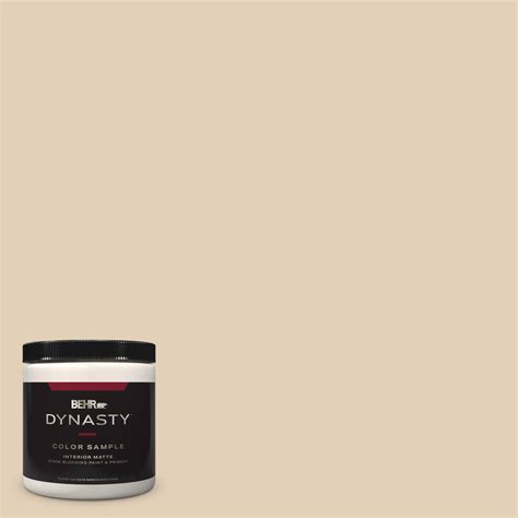 BEHR DYNASTY 8 Oz PWN 66 Toasted Cashew Matte Stain Blocking Interior