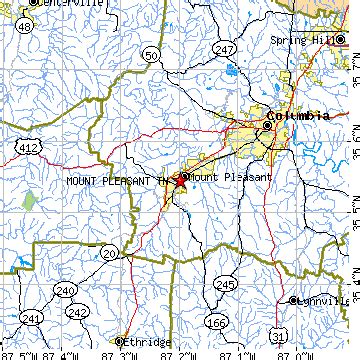 Mount Pleasant, Tennessee (TN) ~ population data, races, housing & economy