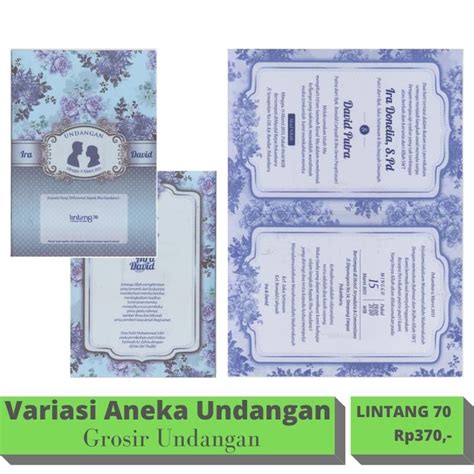 Jual Best Seller Blangko Undangan Pernikahan Lintang Harga Murah