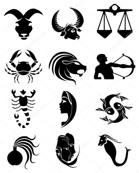 Zodiac Signs Icons Set — Stock Vector © Sdpcreations 62896477