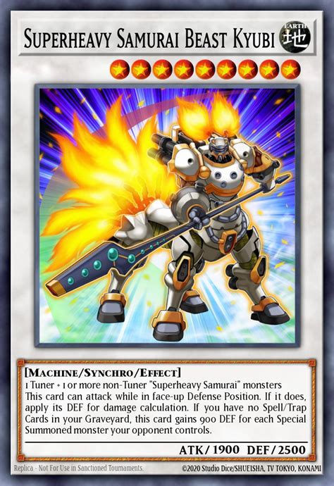 Superheavy Samurai Beast Kyubi Yu Gi Oh Card Database Ygoprodeck