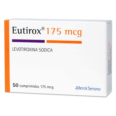 Eutirox 175 Levotiroxina 175 Mcg 50 Comprimidos Los Expertos En