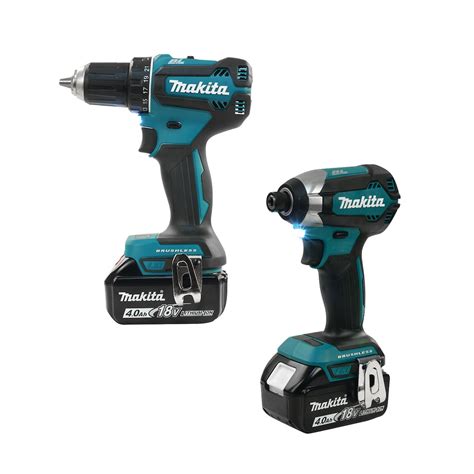 Makita 18v Lxt Brushless Cordless Drill Driver And Impact Driver Kit W 2