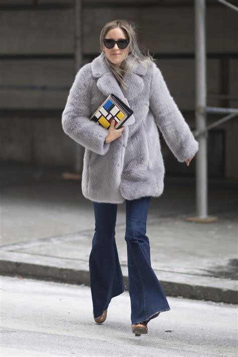 How Street-Style Stars Wear Fur Coats | StyleCaster