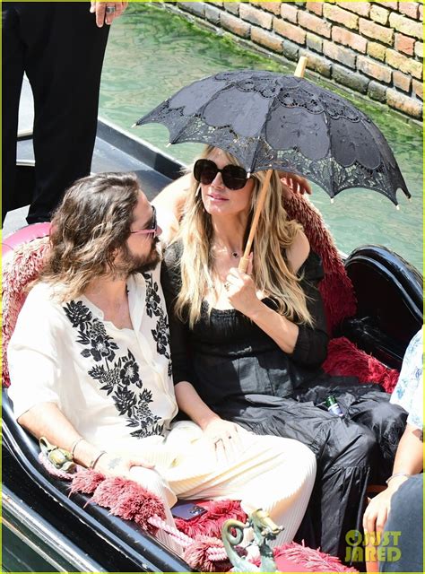 Photo Heidi Klum Tom Kaulitz Romantic Gondola Ride In Venice