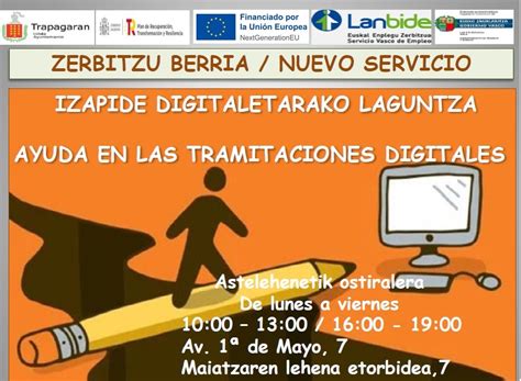 Agencia De Empleo Y Desarrollo Local Trapagaran Aedl Nuevo Servicio