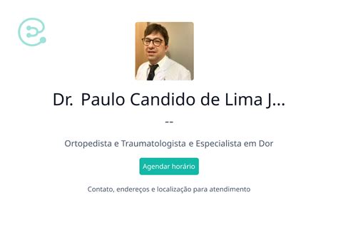 Dr Paulo Candido De Lima Junior Ortopedista E Traumatologista Em