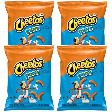 Cheetos Cheese Flavored Snacks Jumbo Puffs 8 Oz Pack Of 4