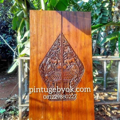 Pintu Ukir Kelir Wayang Gunungan Pintu Gebyok