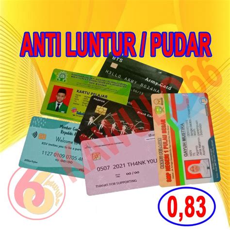 Jual Cetak Custom Id Card Member Card Kartu Pelajar Kta Shopee