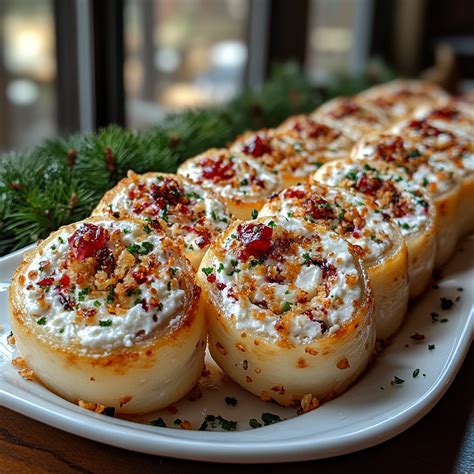 Cranberry Feta Pinwheels With Cream Cheese Festive And Easy Holiday