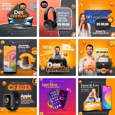 Pack Canva Loja Eletrônico 10 Artes Editável Elo7