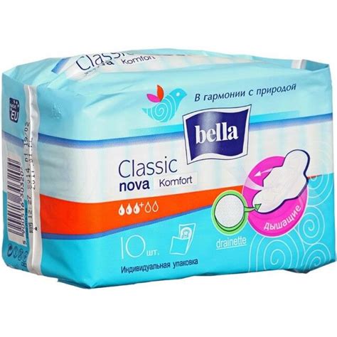 Прокладки женские BELLA Classic nova Comfort 10 шт. | Прокладки для ...