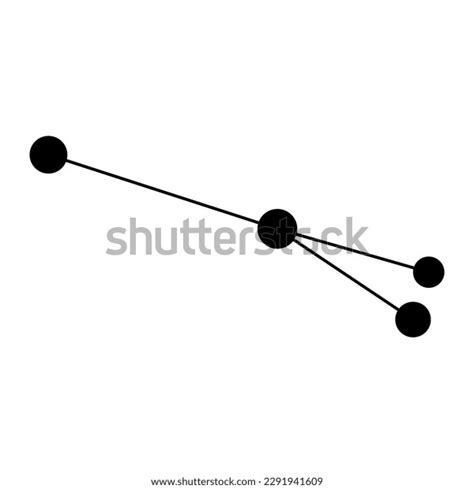 Sagitta Constellation Map Vector Illustration Stock Vector Royalty