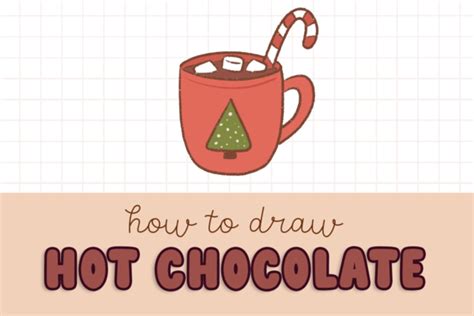 How To Draw A Christmas Hot Chocolate Draw Cartoon Style