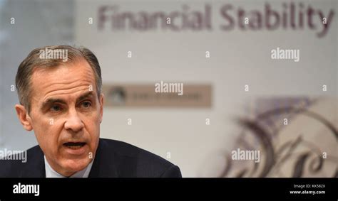 Bank Of England Governor Mark Carney Speaking During The Bank Of