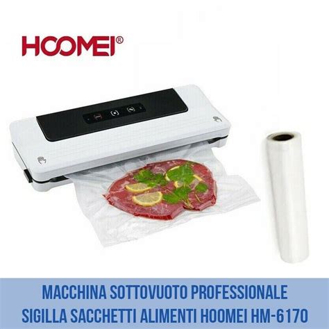 MACCHINA SOTTOVUOTO PROFESSIONALE PER ALIMENTI 120W SIGILLA SACCHETTI