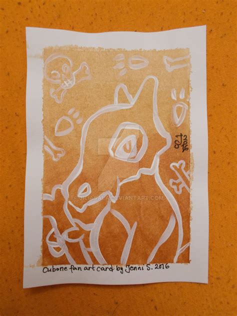 Cubone Fan Art Card By Jiliasala On Deviantart