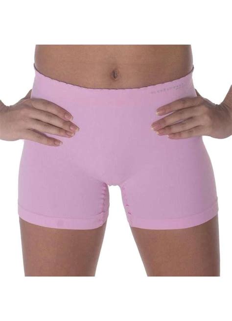 Calcinha Boxer Selene Sem Costura Infantil Rosa Rosa Esporte Legal