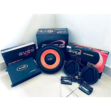 Jual Paket Audio Aveo B Full Set Power Subwoofer Speaker Split