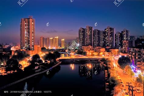 航拍徐州故黄河夜景都市风光建筑摄影摄影素材汇图网