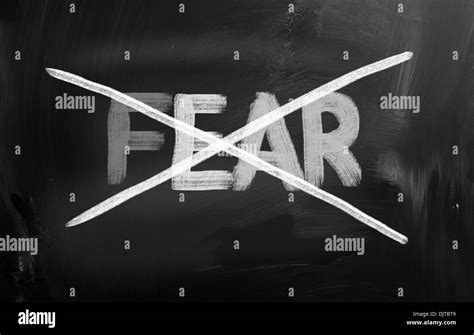 No Fear Concept Stock Photo Alamy