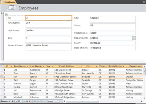 Creating Microsoft Access Forms