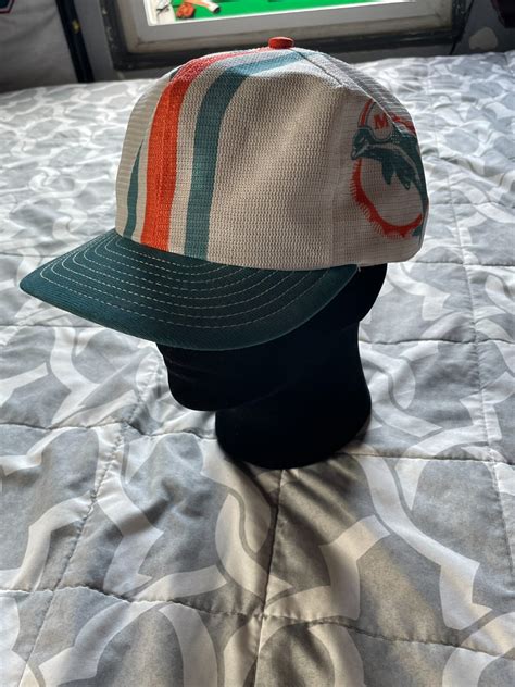 Vintage Miami Dolphins Helmet Hat Snapback Cap Screen… - Gem