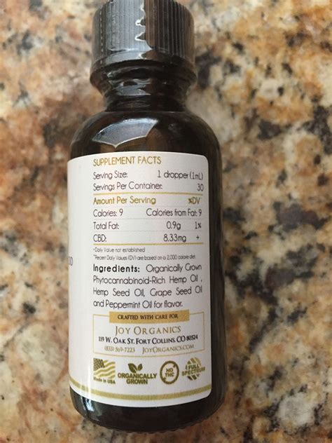 Joy Organics Cbd Oil Review 2022 Report