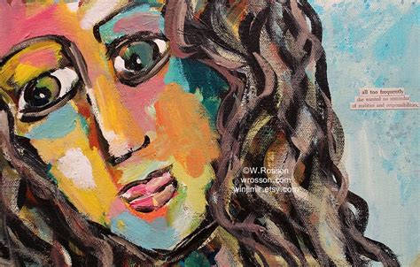 Female Nude Original Figure Painting Bold Female Original Art Winjimir Home Decor Office