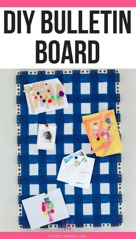 See The Easiest Way To Make A Diy Bulletin Board This Diy Cork Board Is Perfect For Ideas And