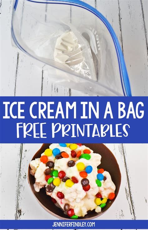 Making Ice Cream In A Bag Free Printables Teaching With Jennifer