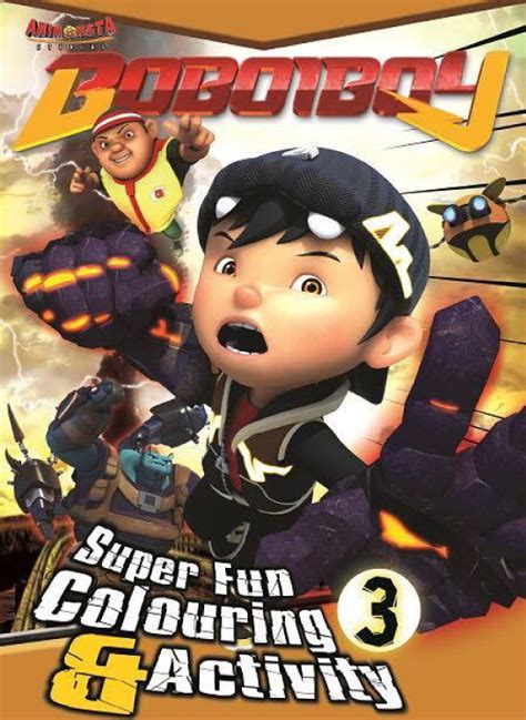 Boboiboy Kuasa 3 Colouring Gambar Mewarna Boboi Boy 3 Gambar Mewarna