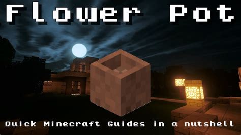 Minecraft Flower Pot Recipe Item ID Information Up To Date