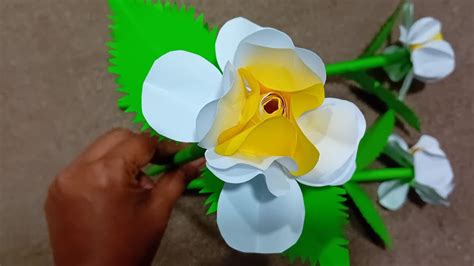 Easy Flower Making With Paperhow To Make Paper Flowerdiy Paper Flower Craft Ideasdiyeasy