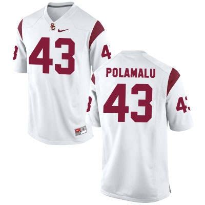 Men's Nike USC Trojans #43 Troy Polamalu NCAA Football Jersey - Limited ...