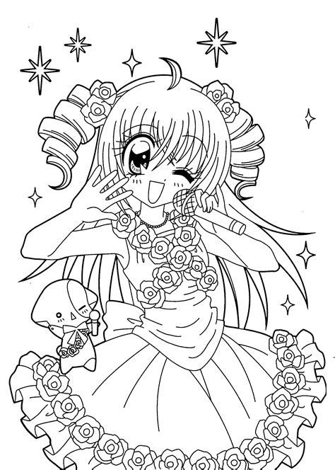 Free Printable Anime Coloring Pages Coloring Home