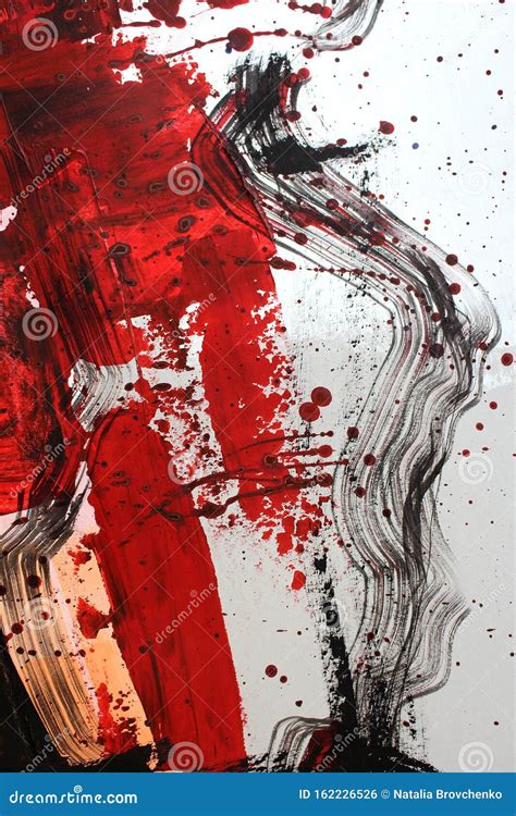 Black And Red Abstract Paintings