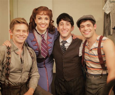 Jeremy Jordan Newsies Cast Ben Fankhauser, Andrew Keenan-Bolger